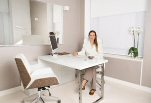 Sharley Hair Clinic consultation room in Warsaw
