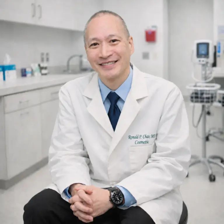 Hair-transplant surgeon Dr Ron Chao at his Oceanside practice